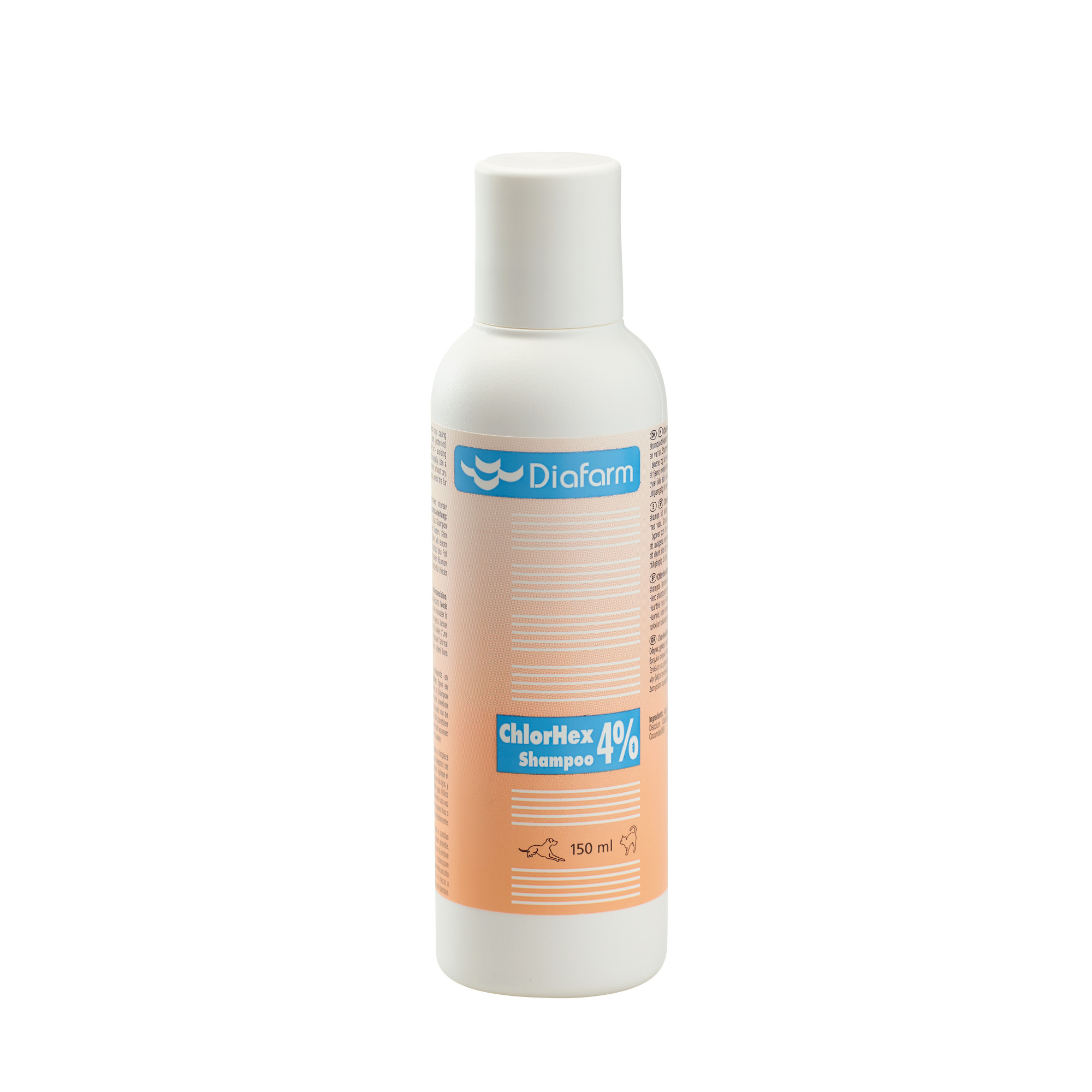 Sampon pentru caini si pisici, Diafarm, Sampon clorhexidina 4% 150 ml